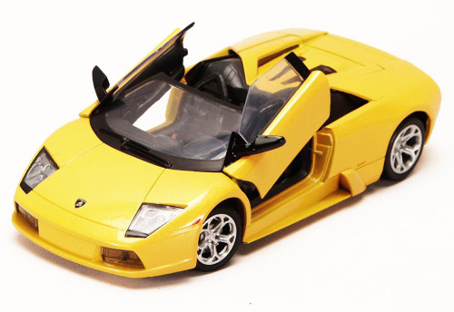 Lamborghini Murcielago Roadster, Yellow - Motormax 73316 - 1/24 scale Diecast Model Toy Car