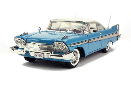 1958 Plymouth Fury, Light Blue - Motor Max 73115AC/BU - 1/18 scale