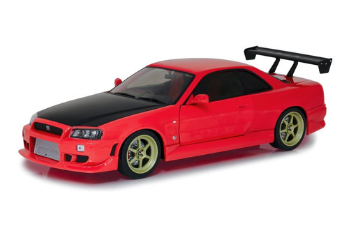 1999 Nissan Skyline GT-R R34 , Red and Black - Greenlight 19052