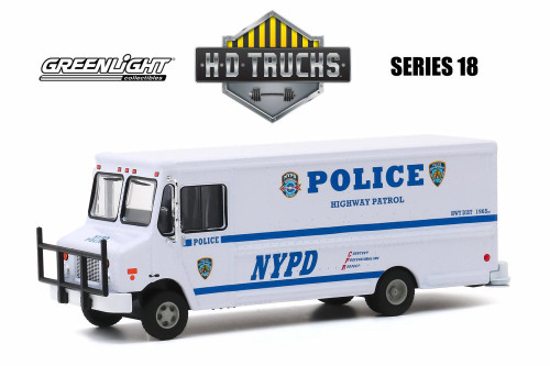 2019 Highway Patrol Step Van, New York City Police Dept - Greenlight 33180C/48 - 1/64 Diecast Car