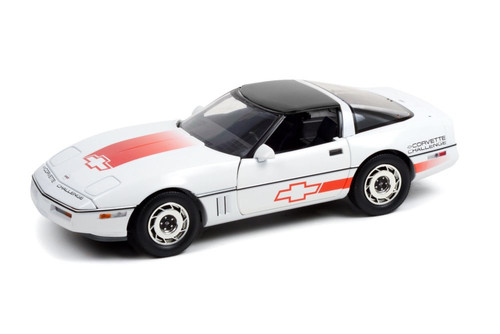 1988 Chevy Corvette C4 - Corvette Challenge Race Car, White - Greenlight 13596 - 1/18 Diecast Car