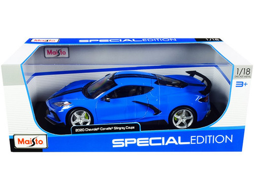2020 Chevy Corvette Stingray C8 Coupe, Blue - Maisto 31455BU