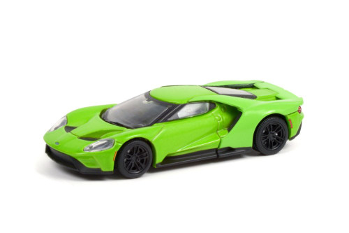 2017 Ford GT (Lot #1417), Green - Greenlight 37230E/48 - 1/64 scale Diecast Model Toy Car