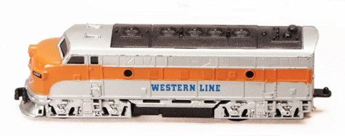 Classic Locomotive, White with Orange - Showcasts 9933D - 7.5 Inch Scale Diecast Model Replica