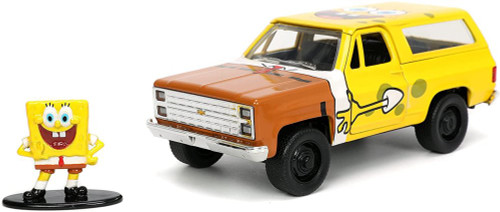 1980 Chevy Blazer K5 with Spongebob Figure,  Toys 31798 - 1/32 scale Diecast Model Toy Car