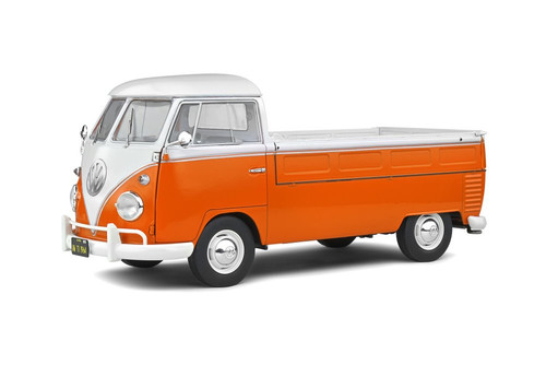 1950 Volkswagen T1 Pick Up with Surfboard, Orange and White