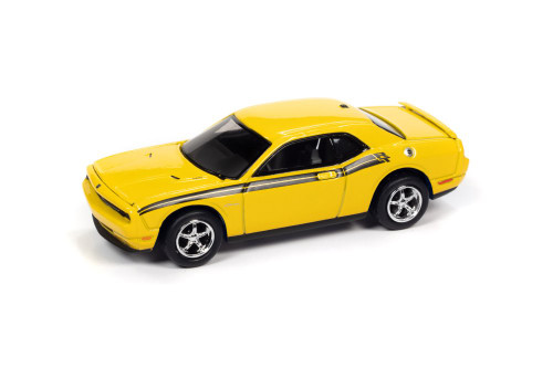 2010 Dodge Challenger, Detonator Yellow - Johnny Lightning JLSP147/24A - 1/64 scale Diecast Car