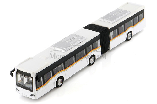 Sonic Articulated Bus with Sounds and Lights, White - Showcasts