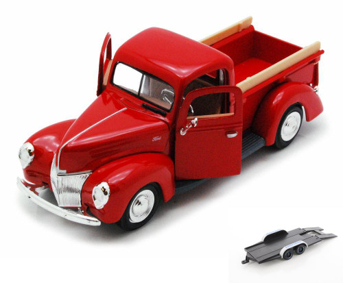 Car w/Trailer 1940 Ford Pick-up 73234 - 1/24 Scale Diecast Model Toy Car(Brand New, but NOT IN BOX)