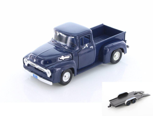 Diecast Car w/Trailer - 1956 Ford Pick Up- Showcasts 73235/16D - 1/24 Scale Diecast Model Toy Car