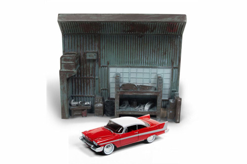 1958 Plymouth Fury, red w/ white - Round 2 JLDR002/24 - 1/64 Scale Diecast Model Toy Car