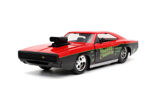 Voodoo Charger 1970 Dodge Charger R/T, Red and Black - Jada Toys