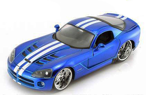 Dodge Viper SRT10, Blue - Jada Toys Bigtime Muscle 91803 - 1/24 scale Diecast Model Toy Car