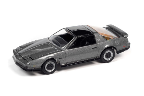 1984 Pontiac Firebird Trans Am, Silver Sand Gray Poly - Johnny Lightning JLSP148/24A - 1/64 Diecast Car