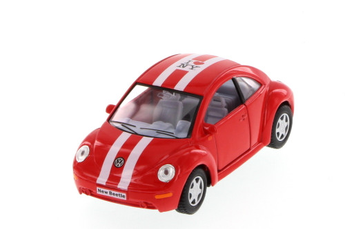Volkswagen New Beetle, Red - Kinsmart 5028D - 1/32 scale Diecast Car (Brand New, but NOT IN BOX)