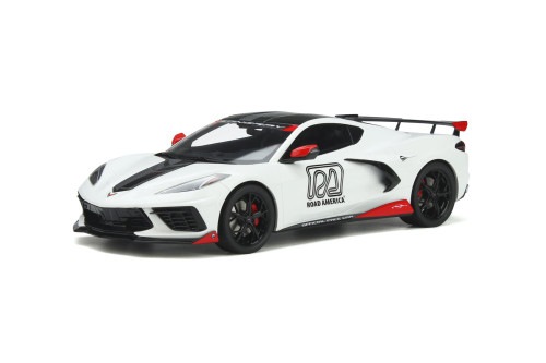 2020 Chevy Corvette C8 Stingray Official Pace Car, Artic White - GT Spirit GT370 - 1/18 Resin Car