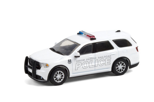 Union Pacific Railroad Police 2018 Dodge Durango, White - Greenlight 30268/48 - 1/64 Diecast Car