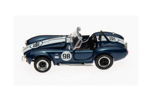 1965 Shelby Cobra 427 S/C #98, Blue Metallic and White - Shelby Collectibles SC705BU - 1/64 scale Diecast Model Toy Car