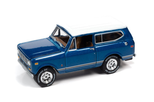 1979 International Scout II, Dark Blue Metallic - Johnny Lightning JLSP168/24B - 1/64 Diecast Car