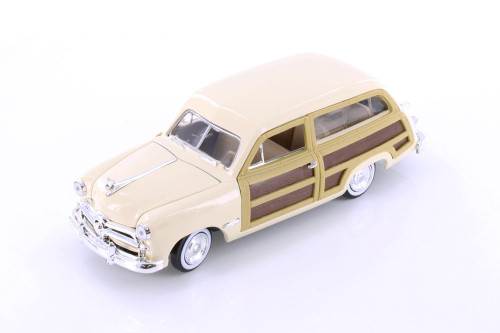 1949 Ford Woody Wagon, Cream/Ivory - Showcasts 73260/2/16D - 1/24 scale Diecast Model Toy Car