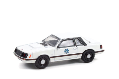 Arizona Dept of Public Safety 1982 Ford Mustang SSP, Black - Greenlight 42970A - 1/64 Diecast Car