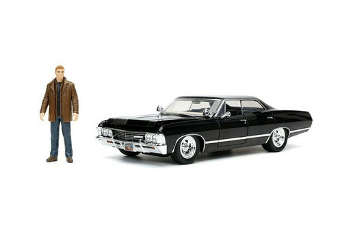 1967 Chevy Impala SS Sport Sedan with Dean Winchester Diecast Figurine, Supernatural - Jada Toys 32250/4 - 1/24 scale Diecast Model Toy Car