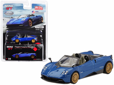 Pagani Huayra Roadster, Blue Francia - Mini GT MGT00038-MJ
