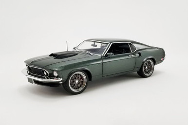 1969 Ford Mustang GT Bullet Street Fighter, Dark Green - Acme A1801847 -  1/18 scale Diecast Car 