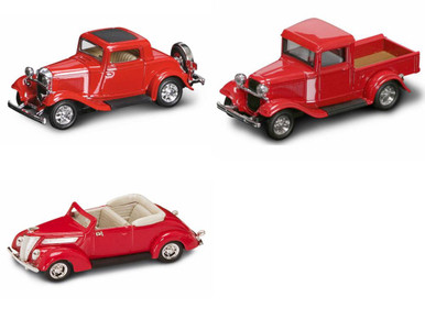 1930s Classics Diecast Car Package - Three 1/43 Scale 1930s