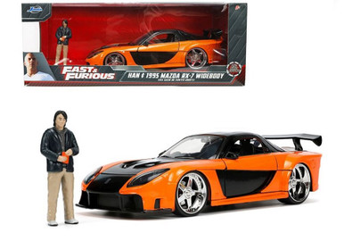 1995 Mazda RX-7 Widebody RHD w/Han Figure, Fast & Furious, Jada Toys 33174  - 1/24 scale Diecast Car