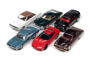 Johnny Lightning Classic Gold 2022 Release 2 Set A Diecast Car Set - Box of  6 assorted 1/64 Scale Diecast Model Cars 