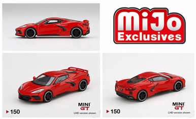 ミニカー MINI GT Chevrolet Corvette Stingray 150 MINI GT #150 1/64 Chevrolet Corvette Stingray 2020 Torch Red