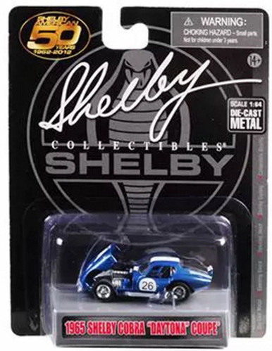 1965 Shelby Cobra Daytona Coupe #26, Blue w/White Stripes - Shelby