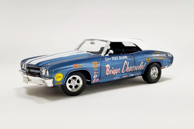 1970 Chevy Chevelle Convertible, Blue - Acme A1805522 - 1/18