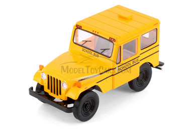 1971 Jeep DJ-5B School Bus, Yellow - Kinsmart 5446D - 1/26 Scale