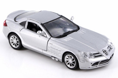 Mercedes-Benz SLR McLaren, Silver - New Ray SS-52291A - 1/32 Scale Diecast  Model Toy Car