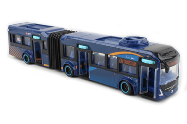 ミニカー TEKNO VOLVO BUS ZURICH MTA Volvo Articulated Bus, Blue - Daron NY13405 - 15