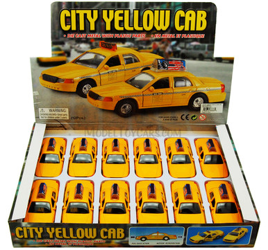 Box of 12 NYC Modern Taxi Cab, Yellow - Showcasts 9989DNY - 5