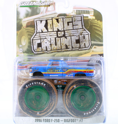 CHASE CAR Green Machine - 1996 Ford F-250 Monster Truck (Dirty