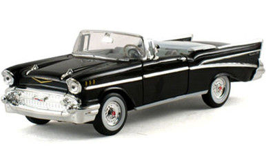 1957 Chevy Bel Air convertible, Black - Signature Models 32430 - 1