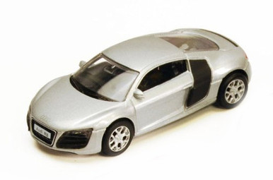 Audi R8, Silver - RMZ City 355996 - 1/64 Scale Diecast Model Toy