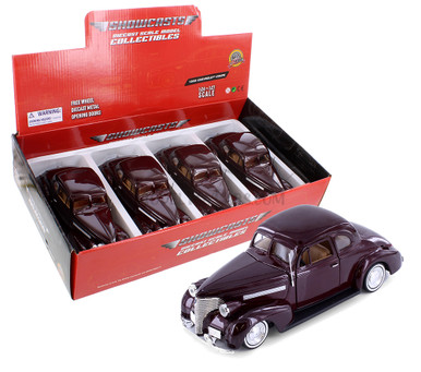 1939 Chevy® Coupe Hardtop, Burgundy - Showcasts® 77247BGD - 1/24