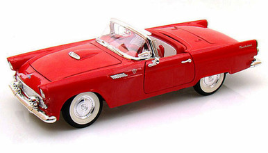 1955 Ford Thunderbird Convertible, Red - Yatming 92068 - 1