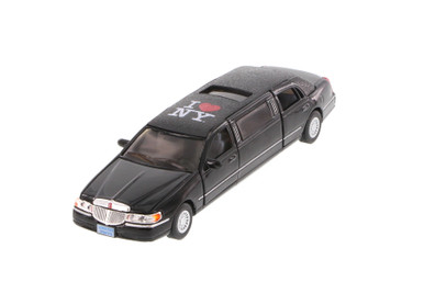 I Love New York 1999 Lincoln Town Car Stretch Limousine, Black