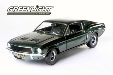 Steve McQueen Bullitt 1968 Ford Mustang GT, Green - Greenlight
