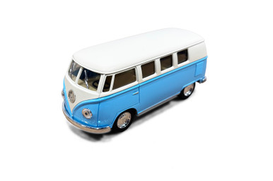 1962 Volkswagen Classical Bus, Pastel Blue - Kinsmart 5377DY - 1
