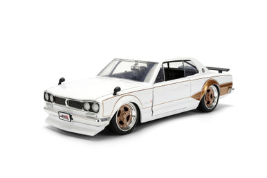 1971 Nissan Skyline GT-R, White/Gold - Jada Toys 37021 - 1/24