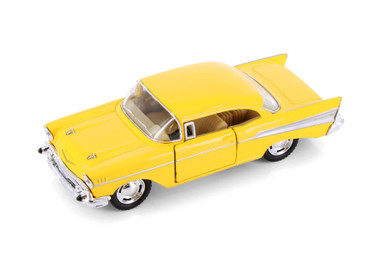 1957 BEL AIR ダイキャストモデル イエロー 1/18 1957 Chevy Bel Air, Yellow - 5313D - 1/40 scale Diecast Model Toy