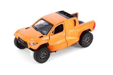 Toyota GR DKR Hilux Pickup Truck, Orange - Kinsmart 5468D - 1/38