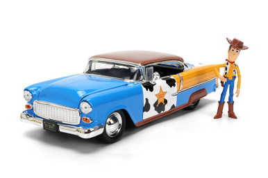 JADA 　トイ・ストーリー　ウッディ &　RC　1955シボレー・ベルエア 1955 Chevy Bel Air w/Woody Diecast Figure, Toy Story - Jada Toys